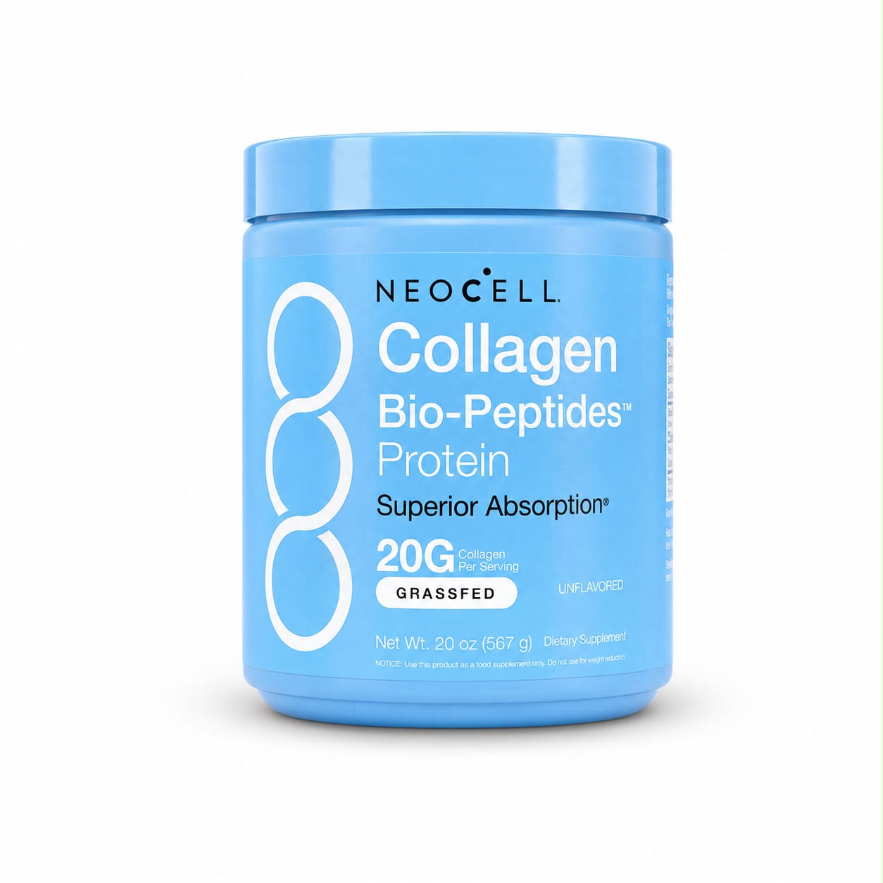 Envase original de NeoCell Collagen Bio-Peptides 567 g