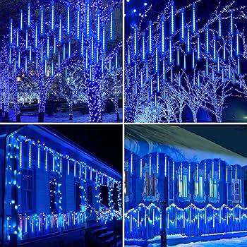 Lluvia de Meteoritos Solar LED: La Iluminación Navideña Más Mágica (Sin Gastar Electricidad)