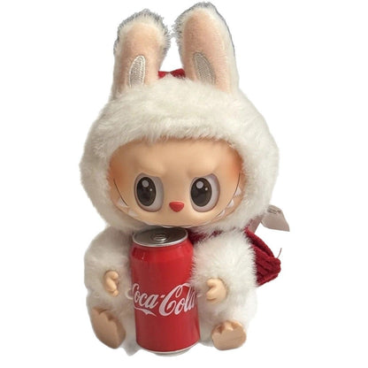 Motherland version of bubble mateab labubu Coca-Cola enamel face series plush pendant doll figure