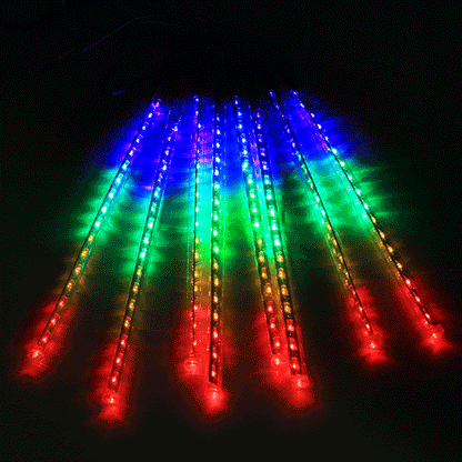 Lluvia de Meteoritos Solar LED: La Iluminación Navideña Más Mágica (Sin Gastar Electricidad)