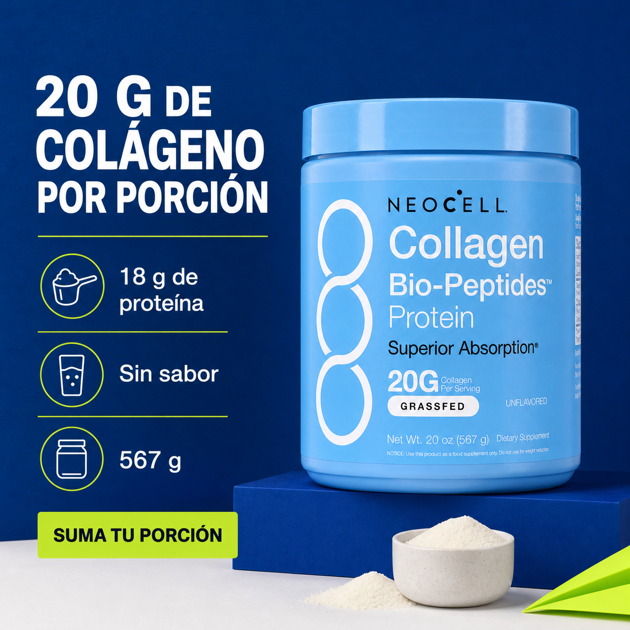 NeoCell: 20 g de colágeno por porción
